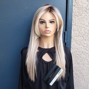 LONDON wig by Belle Tress, Milkshake Blonde, Extended Lace Front, Mono Part,Heat
